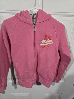 Nike Womens Pink Zip-Up Hoodie